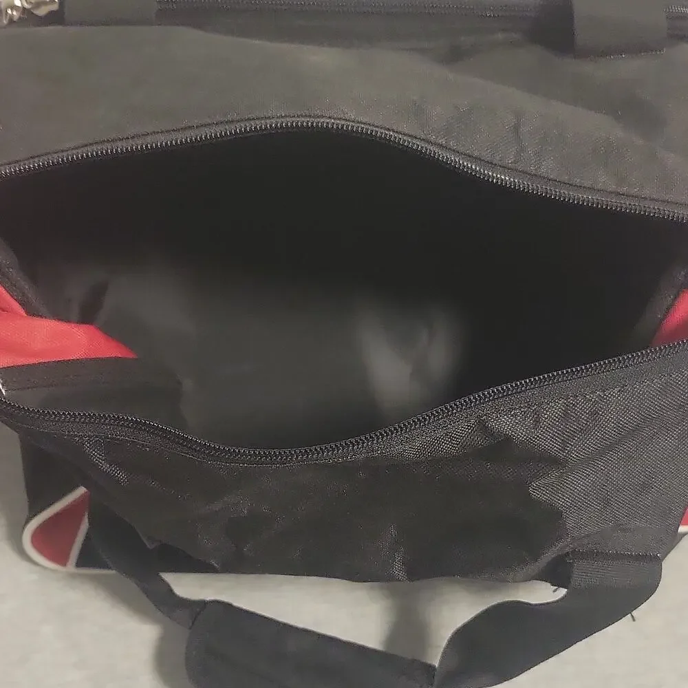 Ohio State Buckeyes Duffel Gym Bag w/ Shoulder Strap - Black Red White
